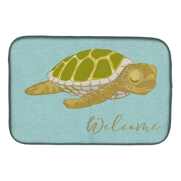 Carolines Treasures BB8562DDM Sea Turtle Welcome Dish Drying Mat, Carolines Treasures, Mfr#: BB8562DDM